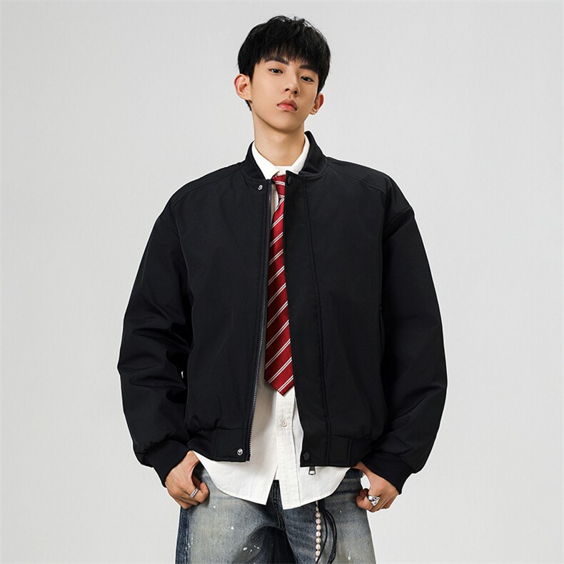 冬季clean纯色棒球服领棉服加厚短款棉衣 HZ8815-特P68不议价图片