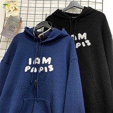 904-2-YY03-P55控78秋冬男女青少年连帽针织衫宽松字母毛衣线衣，男装针织衫/毛衣，星座904-2