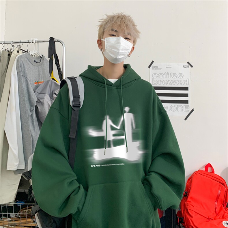 ！连帽圆领卫衣男装港风帽衫男 LM138-P35图片