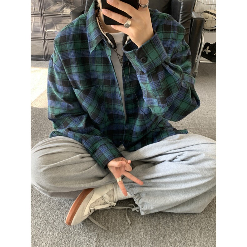 长袖格子衬衫1302-GC48-P35成分100棉,男装衬衫,星座1302