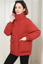 时尚简约大气棉服外套显瘦保暖女士冬装新款，女装棉衣/棉服，雪樱依海
