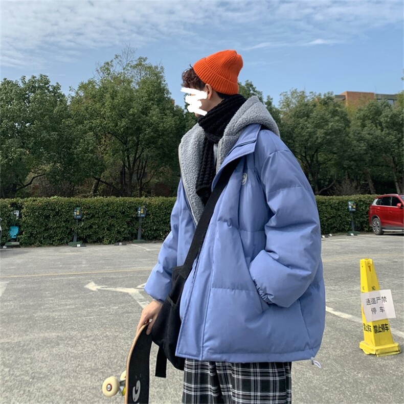 B225-W1016-X158-P126-聚酯纤维-假两件羊糕毛棉衣-大量现货,男装棉衣,电商B225