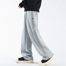 55%棉45%涤纶YK86018批35休闲裤男长裤青春流行直筒运动卫裤，男装休闲裤，电商A086-1