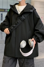 JK9008/P65春装新款现货中性风防水冲锋衣男夹克宽松大码上衣外套，男装夹克，电商A141