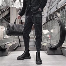 潮流春季牛仔裤男牛仔长裤小脚裤B5549P45，男装牛仔裤，星座1116-2