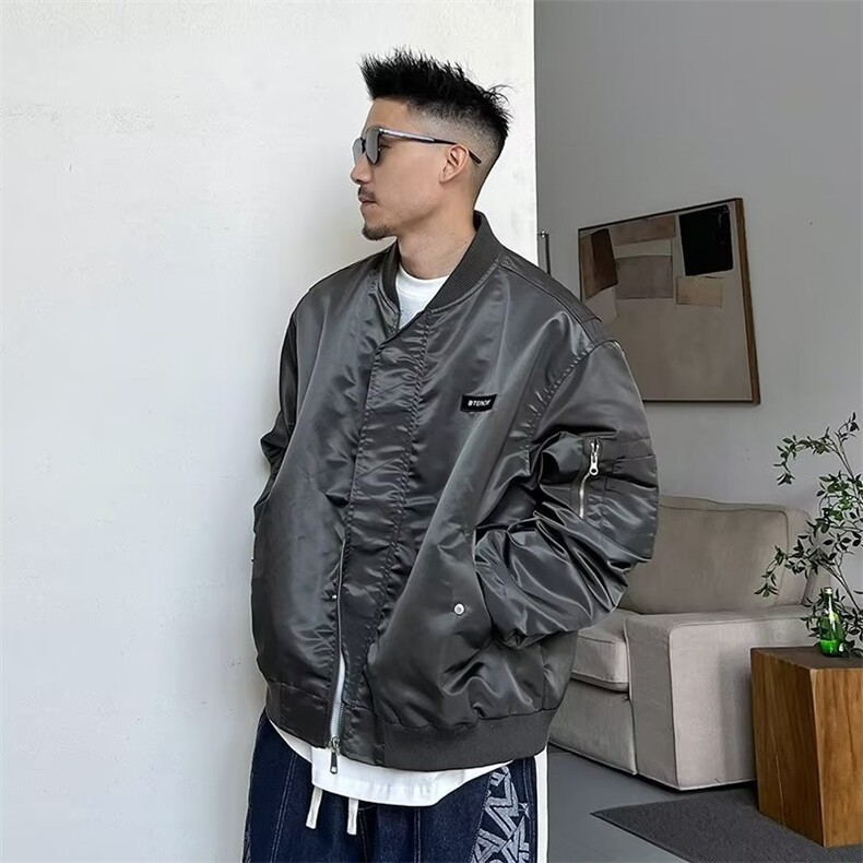 美式棒球领飞行夹克痞帅男士短款外套1001-1-674-p55,男装夹克,星座1001-1