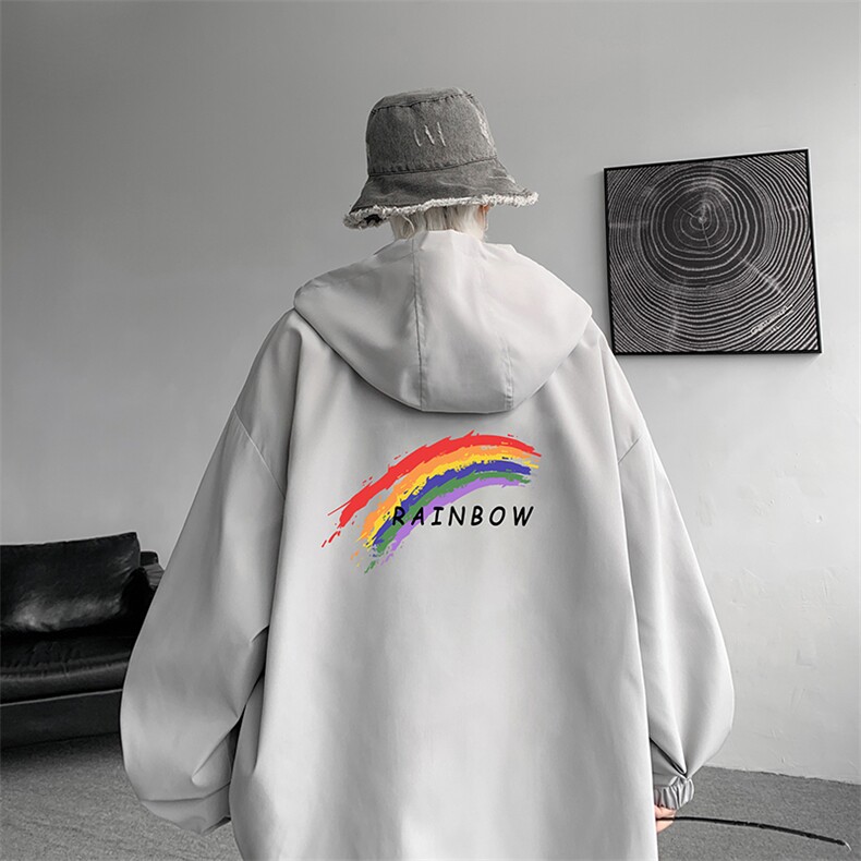 连帽夹克男大码胖子棒球服上衣外套JK65064-P45图片