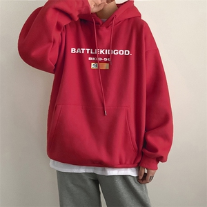 欧美潮牌大码男装连帽卫衣加肥加大码胖子衣服外套图片