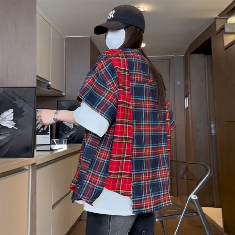 2025夏风男装中式唐装汉服短袖衬衫男女同款短袖衬衫dc88,男装衬衫,电商A089-1