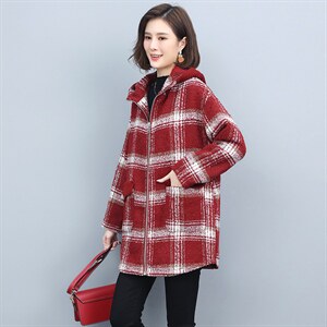 中长款自主图2022年冬季91%(含)-95%(不含)其他长袖,女装毛呢外套,独衣靓