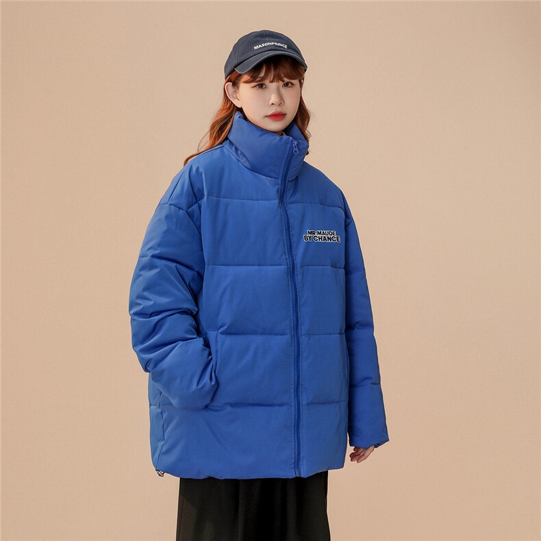 中性！22冬季新品字母印花立领棉服TPMY54P65控99特批无差价,男装棉衣,A247A