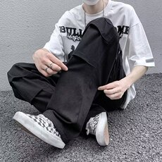 小众设计感抽绳工装裤子秋季潮牌直筒休闲裤美式长裤男AK673-P45，男装工装外套，星座1008-1