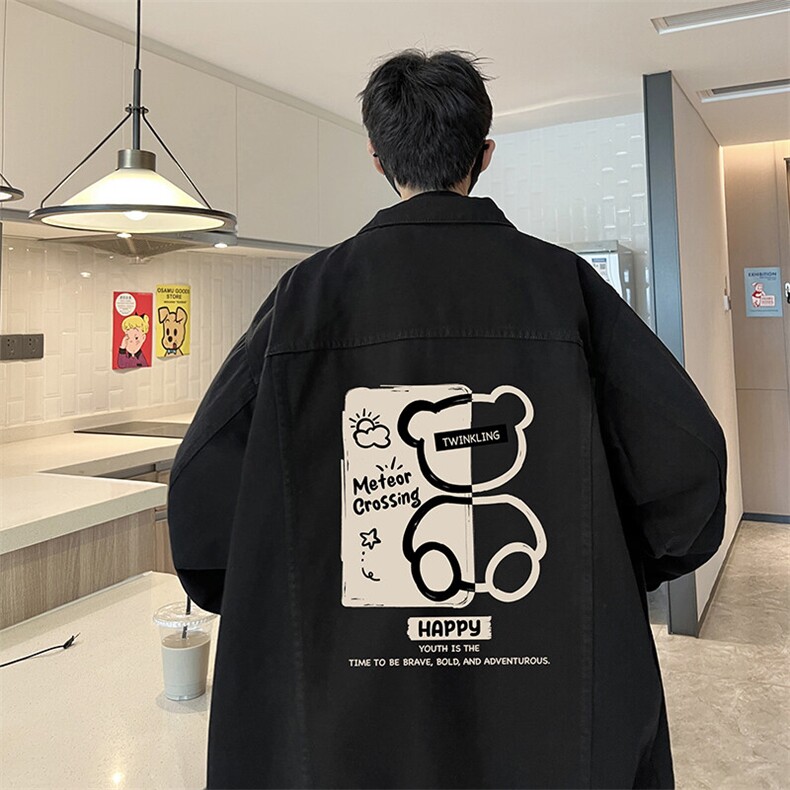 牛仔夹克男大码牛仔外套男茄克 NJ77352-P60图片