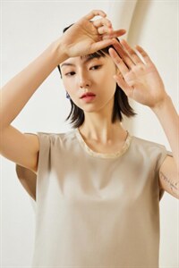 【现货】春季新品 花料拼接无袖连衣裙图片