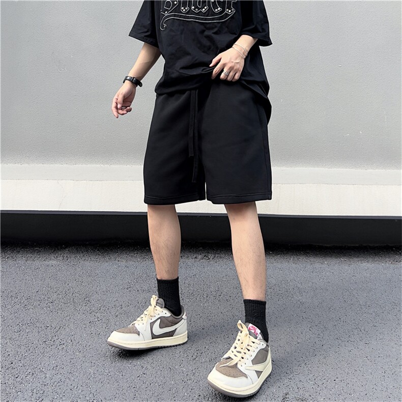 日系重磅运动短裤男夏季宽松休闲抽绳直筒户外五分裤子DK0220-P35,男装休闲裤,星座308B-1