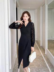 秋装新品连衣裙，女装连衣裙，依伊贝尔 红彬缘