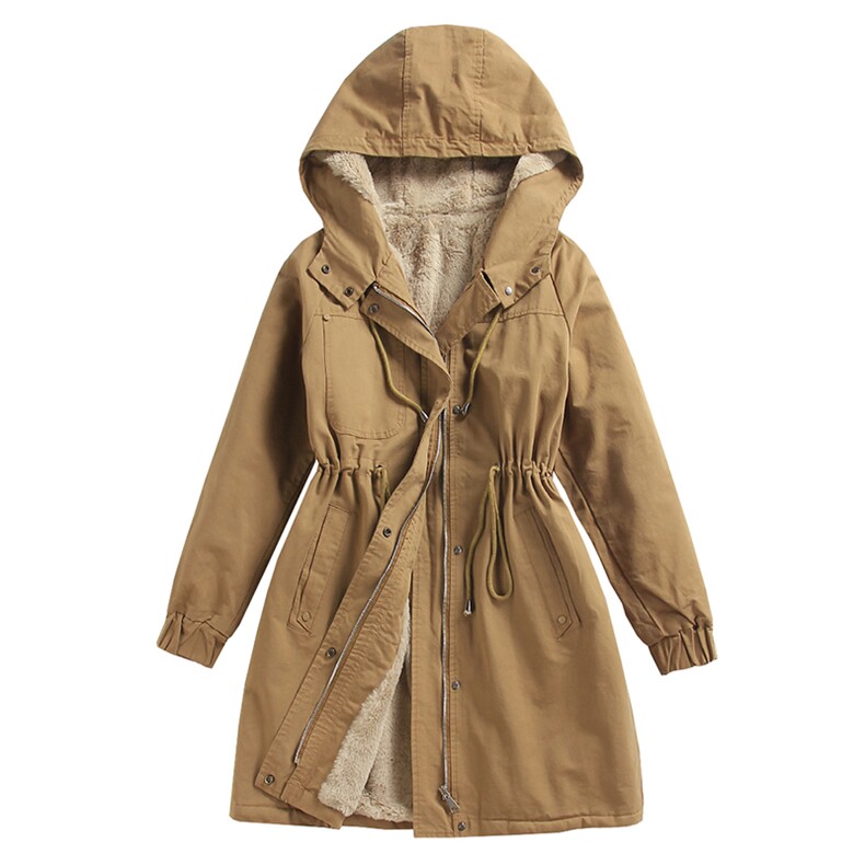 2023冬装新款加绒派克服,女装棉衣/棉服,小林双子