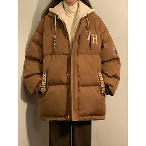 冬季宽松/假两件休闲外套潮加厚棉衣XZ102B-1M2681-P125图片