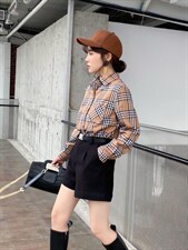 加绒衬衫，女装衬衫，依伊贝诺