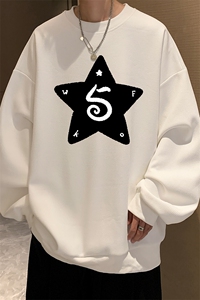 华夫格卫衣圆领卫衣男大码长袖t恤男外套 HW76368-P30图片