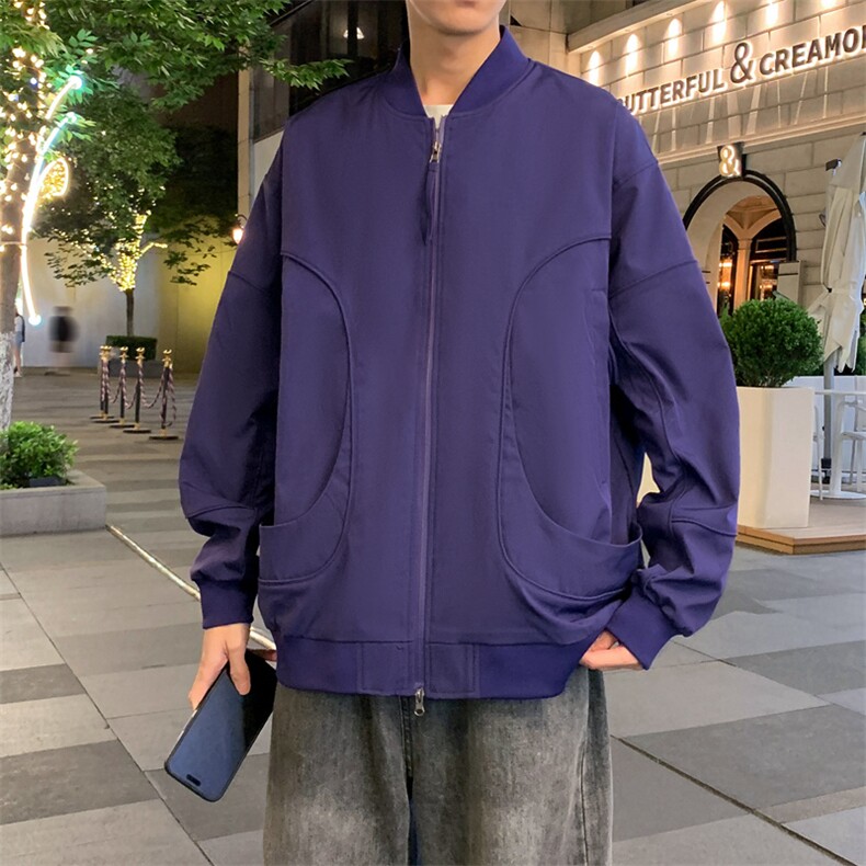 新款港风夜景个性棒球服宽松二开夹克男DSA157B-J218-特P73,男装夹克,电商A157B