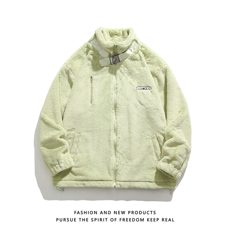 重磅直播品质立领仿真兔毛加厚保暖棉衣棉服白底M881P98,男装棉衣,电商A030-1