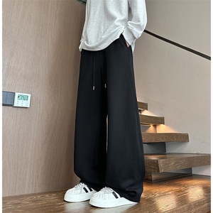 美式高街潮牌男女运动休闲裤直筒宽松卫裤慵懒显瘦休闲长裤子