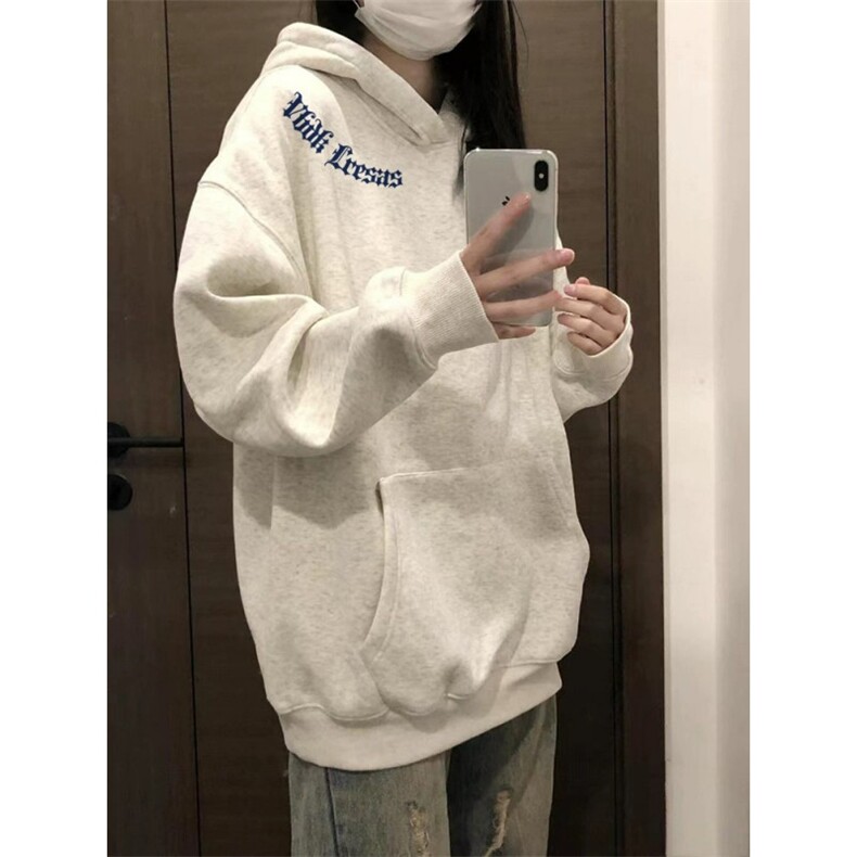 美式潮牌连帽卫衣秋冬季新款宽松外套WCX221-P47,女装短外套,星座208-5
