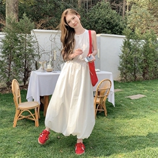 法式气质收腰花苞无袖连衣裙女2025夏季RF2C290-6827#-P135-K215，女装连衣裙，蝶眷