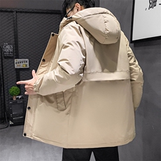 有版权主推款中长款连帽纯色风衣夹克外套学生团体班服羽绒服，男装羽绒服，星座301D-5(原星座1415）