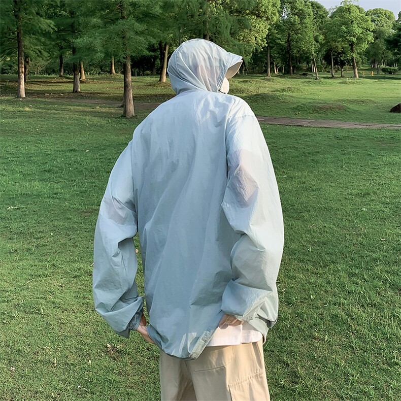 2024年夏季新款港风日系UPF50+户外连帽时尚防晒衣男女FS123-P40,男装防晒衣,星座313A(原308A-2)