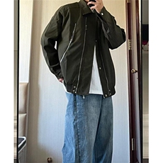 复古高街拉链外套情侣潮牌设计高级感宽松飞行员夹克JW137，男装夹克，星座1116A（原606A-3）