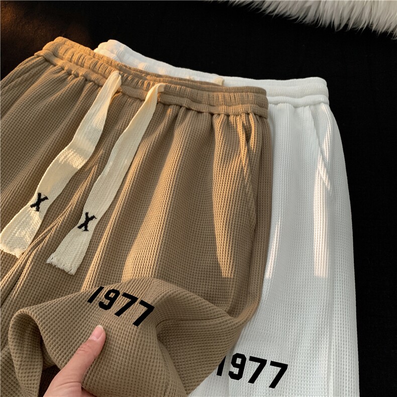 夏季1977印花华夫格短裤大码XZ604-DK603-P25控38,男装牛仔裤,星座604