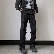 男春夏新款青少年时尚休闲裤双拉链工装裤D1036P45，男装休闲裤，星座1116-2