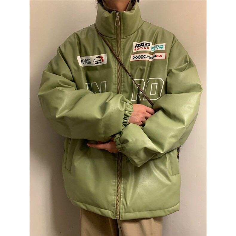 EQ156冬季新款港风宽松痞帅机车服加厚皮棉衣棉服炸街外套男P118,男装棉衣,电商C306-1