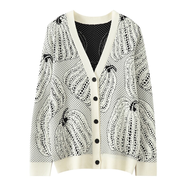 2024秋冬新款6%羊毛男士南瓜提花羊毛开衫男装，男装羊毛衫，雪贝坊二店