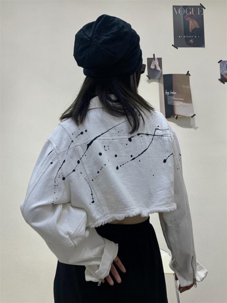 泼墨牛仔外套，其它，Alissa Lin