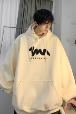 男生春季新款简约印花宽松落肩连帽卫衣JK23328-特批30控49，男装卫衣，星座605(原A050)