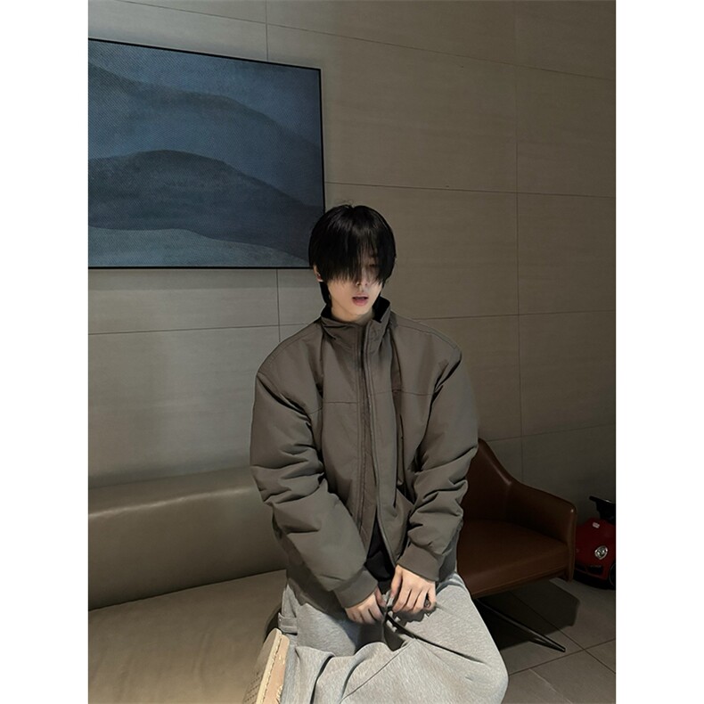 26春装新款美拉德立领飞行夹克boxy廓形休闲百搭外套上衣JK6500,男装夹克,电商A486