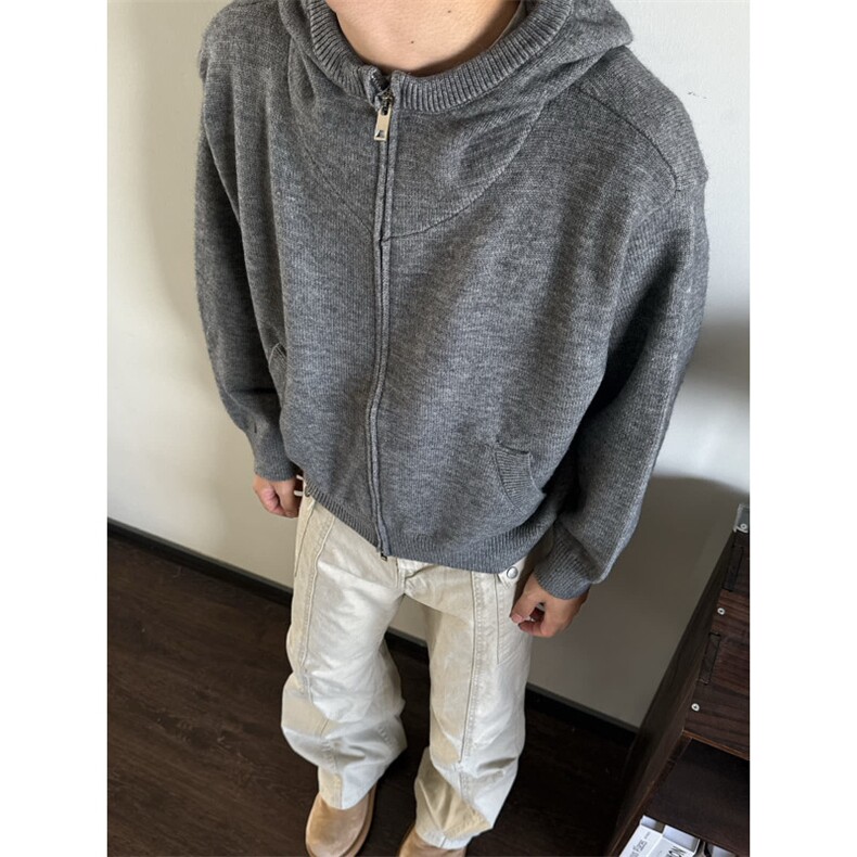 潮流流行原宿ins时尚文艺气质日系慵懒简约开衫毛衣MY5621,男装针织衫/毛衣,星座516A