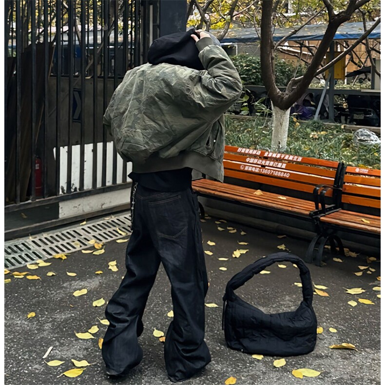 迷彩假两件连帽棉服男冬季美式高街飞行员棉衣外套潮牌短款棒球服,男装夹克,星座506A