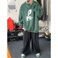 特P25控48秋冬新款男士圆领卫衣宽松休闲日常百搭上衣WQ2427，男装卫衣，电商B370