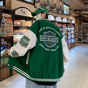 潮流夹克潮男春季棒球服J7328P55图片