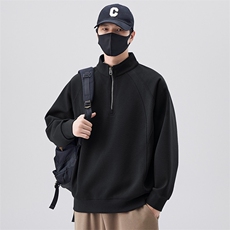 立领半拉链卫衣男款春秋季2025新款时尚潮牌长袖打底衫男士春秋款，男装T恤，星座1210-1
