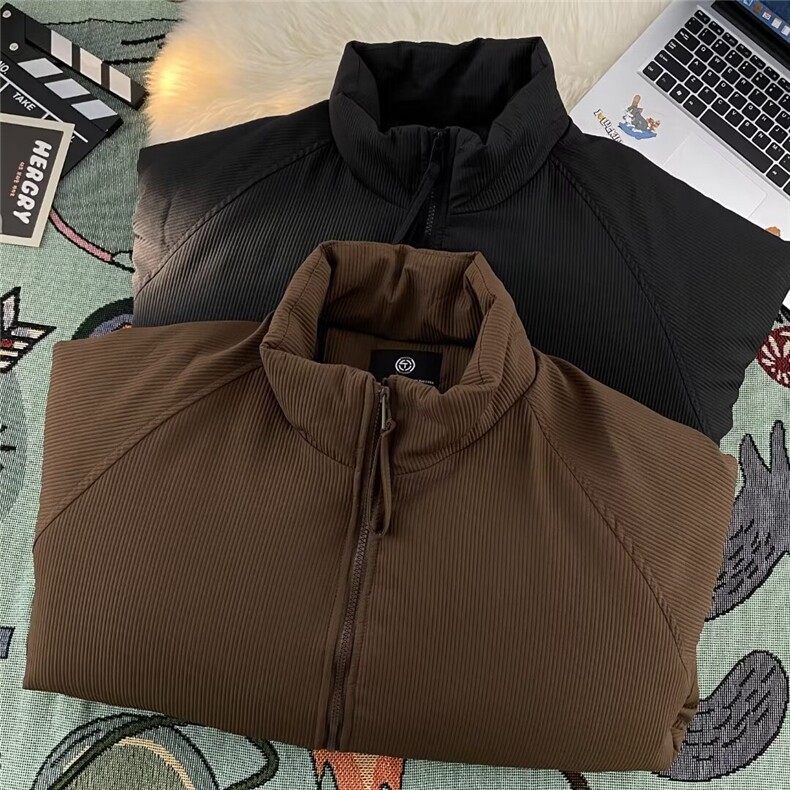 加绒加厚冬男立领棉衣灯芯绒保暖棉袄面包服外套MY9050P90,男装棉衣,星座1013-1