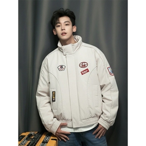 1506-1/MA401/P84立领棉服男冬季潮牌加厚保暖情侣棉衣棉服外套图片
