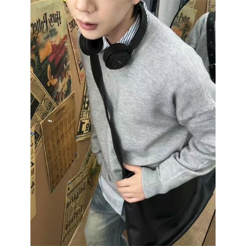 1506A/G50200/P53慵懒高级感针织衫内搭打底衫1,男装T恤,星座1506A