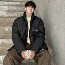 PU皮羽绒服男冬季新款港风宽松白鸭绒外套YR918-P150(控价198元，男装羽绒服，星座214-3