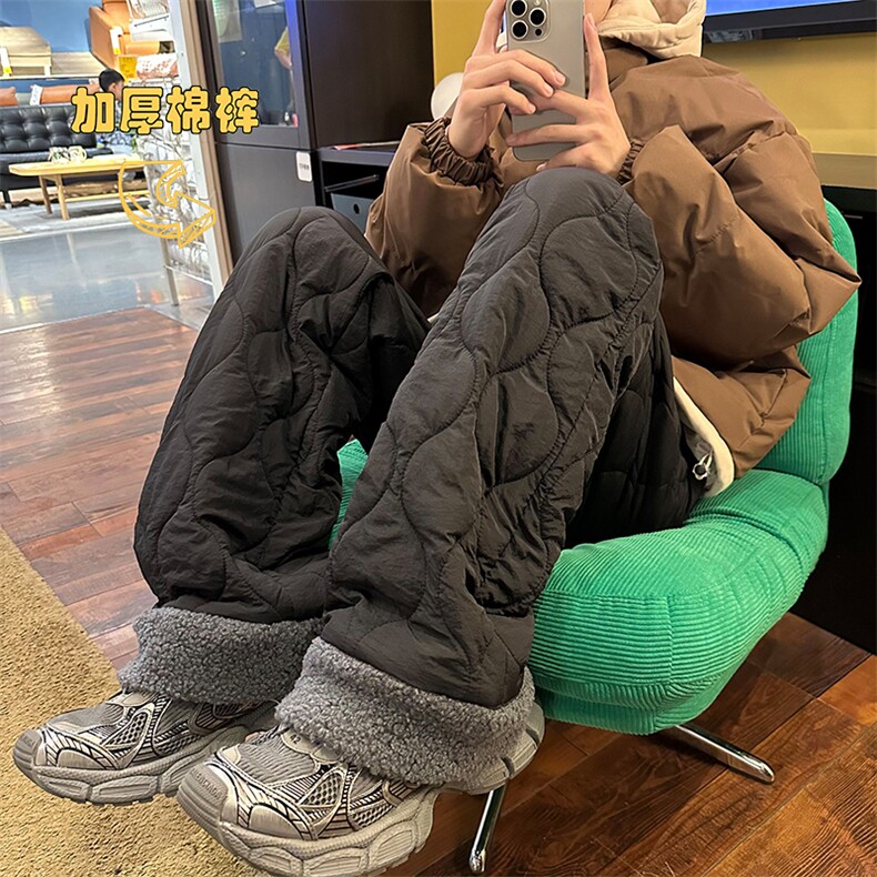2025冬季新款内景大码防水加厚棉裤M-5XHK241058-特P35，男装休闲裤，电商A022