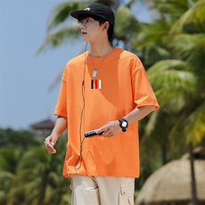 9T男女休闲三条杠圆领半袖五分袖T恤衫大码TEE团队可定制，男装T恤，星座115A-3